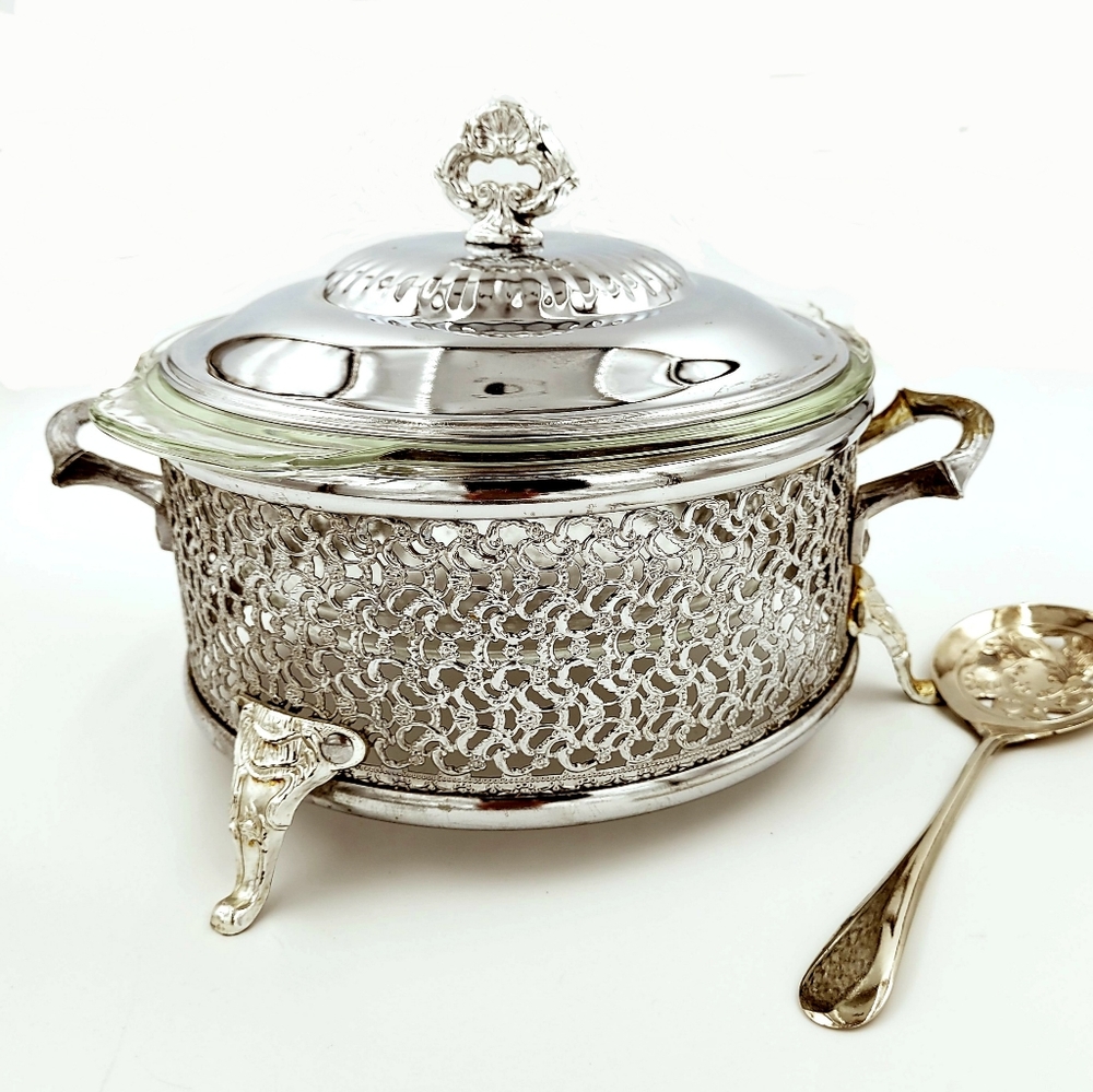 🔴 Leonard Silver Plated Casserole Server